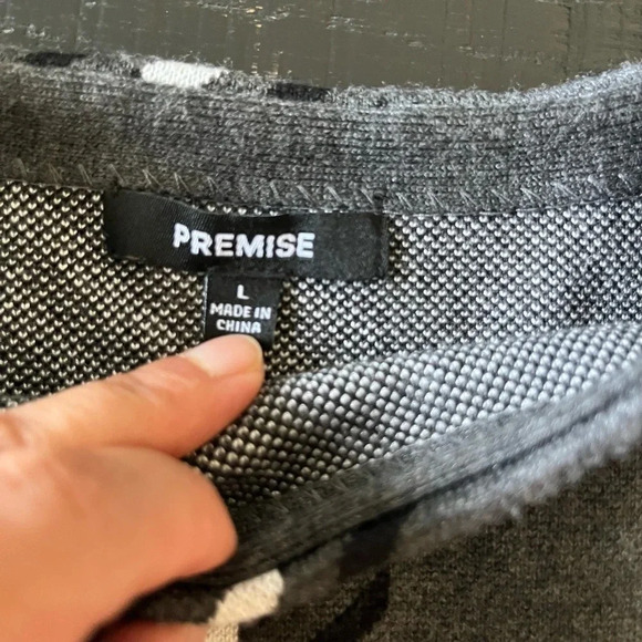 Premise Crew Neck Wool Blend Pullover Sweater SZ L - Picture 3 of 7